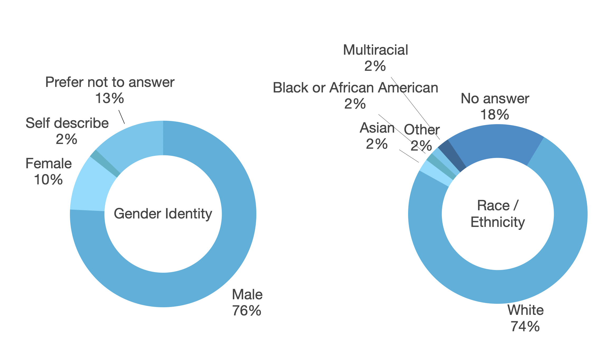 Gender, Age, Race/Ethnicity Charts
