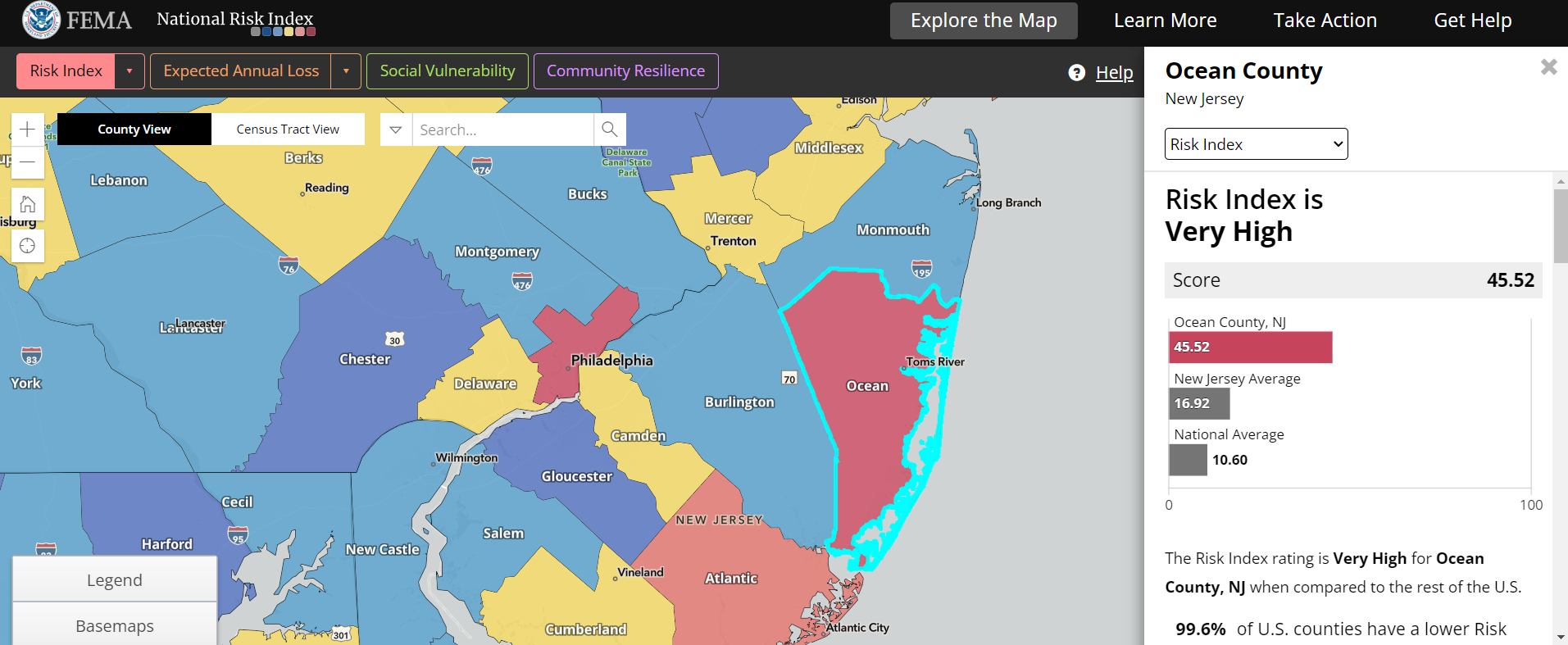 FEMA National Risk Index