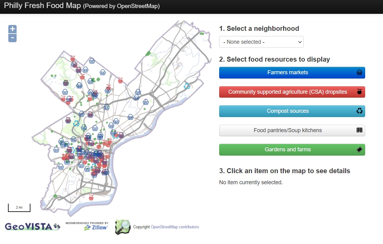 Philly Fresh Food Map